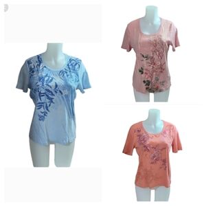 Bundle of 3 Northern Reflections Everyday Fit Tops – Women’s Size XL
